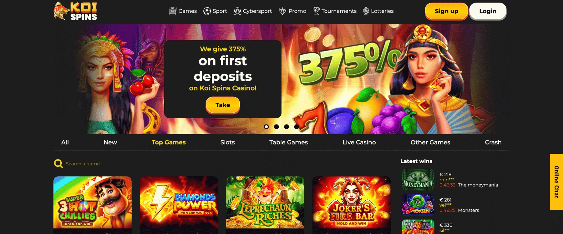 Koi Spins Casino Non GamStop